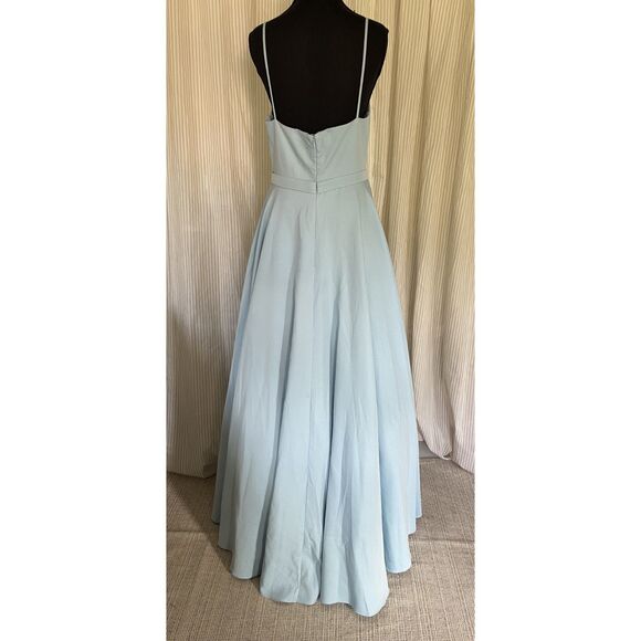NWT IEENA FOR MAC DUGGAL Blue A-Line maxi formal ball gown dress size 4 - Picture 6 of 10